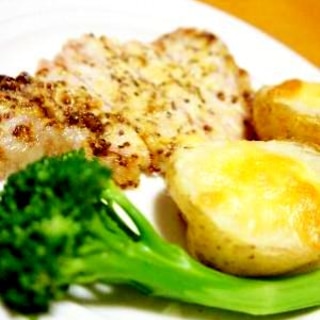 ３０分で夕ご飯◆豚ロースのマスタード焼き